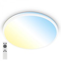 BRILONER Pulup LED stropn� sv�tidlo, plynule stm�vateln�, d�lkov� ovlada�, b�l� 3831016