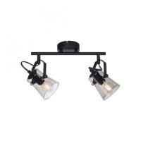 LEUCHTEN DIREKT is JUST LIGHT 2 ramenn� stropn� sv�tidlo �ern� barva oto�n� v jednoduch�m designu LD 15282-18
