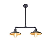 ACA Lighting z�v�sn� sv�tidlo 2XE27 �ern�+zlat� kov 63X22XH92CM PIPE AR4172P63BG