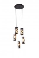 Rabalux z�v�sn� sv�tidlo Oberon E14 5x MAX 40W hn�d� 5340