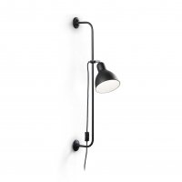 Nástěnná lampa Ideal Lux Shower AP1 nero 179643 černá Nástěnná lampa Ideal Lux Shower AP1 nero 179643 černá