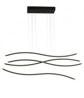 LED Z�v�sn� sv�tidlo AZzardo Waves Dimm black AZ2912 70W 4900lm 3000K IP20 stm�vateln� �ern�