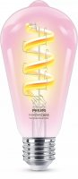 WiZ Smart LED ��rovka s tradi�n�m vzhledem, �ir�, 40 W 470lm 2200-6500K (RGB) ST64 E27