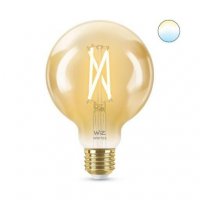LED ��rovka WiZ Tunable White Filament Amber 8718699786793 E27 G95 6,7-50W 640lm 2000-5000K, stm�vateln�