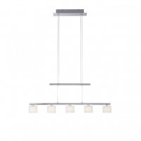 PAUL NEUHAUS LED z�v�sn� sv�tidlo, st��brn� barva, 5 ramenn�, nastaviteln� v��ka, nad j�deln� st� 3000K