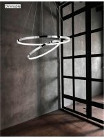 NOVA LUCE z�v�sn� sv�tidlo ARIA chromovan� hlin�k a akryl nastaviteln� LED 85W 3000K IP20 stm�vateln� 17222003 D