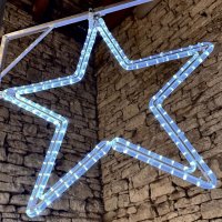 DecoLED LED sv�teln� hv�zda na VO, pr. 80 cm, ledov� b�l�