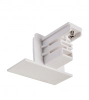 Deko-Light 3-f�zov� kolejnicov� syst�m, D Line koncovka pro vestavnou kolejnici RAL 9010 b�l� 56 mm 710103