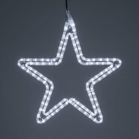 XmasKing LED motiv hv�zda pr�m�r 50cm, PROFI 230V venkovn�, studen� b�l� bez nap�jen�