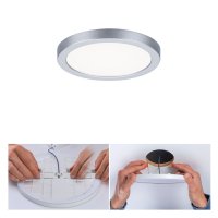 PAULMANN LED vestavné svítidlo Areo VariFit IP44 kruhové 118 6,5W 4.000K matný chrom 930.37 PAULMANN LED vestavné svítidlo Areo VariFit IP44 kruhové 118 6,5W 4.000K matný chrom 930.37
