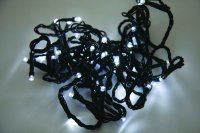 CHROMX LED girlanda, ovlada�, 12m/120 LED studen� b�l�/zelen� kabel
