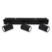 BRILONER Isil A LED stropn� bodov� sv�tidlo, energetick� t��da A, 3-ramenn�, 50.000h �ivotnost, nastaviteln�, �ern� 2840035