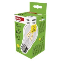 EMOS LED ��rovka Filament A60 / E27 / 3,4 W (40 W) / 470 lm / neutr�ln� b�l� ZF5D23