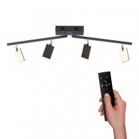 PAUL NEUHAUS PURE-MIRA, LED stropn� sv�tidlo, �ern�, stm�vateln�, CCT, pam� 2700-5000K