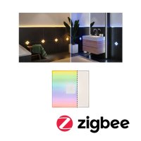 PAULMANN LumiTiles LED dla�dice �tvercov� IP44 100x10mm 12V 0,75W stm�vateln� 2700K b�l� um�l� hmota/hlin�k