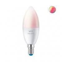 LED Žárovka WiZ Colors 8718699787097 E14 C37 4,9-40W 470lm 2200-6500K, RGB 16 mil.barev, stmívatelná LED Žárovka WiZ Colors 8718699787097 E14 C37 4,9-40W 470lm 2200-6500K, RGB 16 mil.barev, stmívatelná