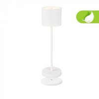 BRILONER Sigo LED stoln� lampi�ka bezdr�tov� IP44, stm�vateln�, s nab�jec� z�kladnou, b�l� 7521016