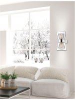 NOVA LUCE n�st�nn� sv�tidlo BOCCALE chromovan� hlin�k �ir� sklo G9 2x5W IP20 v�. ��rovky 1300301312