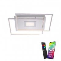 PAUL NEUHAUS Paul Neuhaus, Q-AMIRA, LED stropní svítidlo, barva ocel, stmívatelné, Smart Home ZigBee 3000-5000K PAUL NEUHAUS Paul Neuhaus, Q-AMIRA, LED stropní svítidlo, barva ocel, stmívatelné, Smart Home ZigBee 3000-5000K