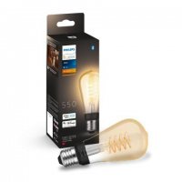Philips HUE white LED Filament ��rovka E27 ST64 7W 550lm 2100K IP20, stm�vateln�