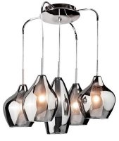 Závěsné svítidlo AZzardo Amber Milano 5 chrome AZ0722 G9 5x40W IP20 50cm chromové Závěsné svítidlo AZzardo Amber Milano 5 chrome AZ0722 G9 5x40W IP20 50cm chromové
