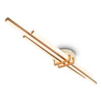 BRILONER Tinka stropn� sv�tidlo 98x16 cm - 30W, 3000lm, LED, tepl� b�l�, k�vov� 3951034