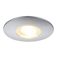 BIG WHITE DEKLED, vestavn� sv�tidlo, LED, 3�000�K, kulat�, st��brn� metallic, 1�W 112242