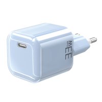 Solight 33W GaN fast charge USB-C adapt�r, modr� DC74B