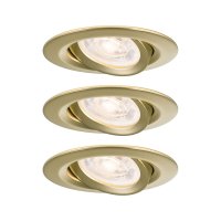 PAULMANN LED vestavn� sv�tidlo Nova Plus GU10 Flat IP65 93mm 3x4,9W 230V stm�vateln� 2700K zlat� mat