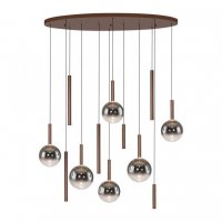 PAUL NEUHAUS LED z�v�sn� sv�tidlo BOWL, hn�d�, stm�vateln� vyp�na�em SimplyDim 2700K