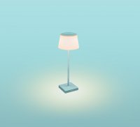 CENTURY Nab�jec� stm�vateln� stoln� LED sv�tidlo MARGO tyrkysov� 4W 3000K IP54 USB