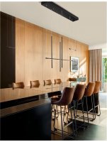 NOVA LUCE z�v�sn� sv�tidlo ELETTRA �ern� hlin�k LED 35W 230V 3000K IP20 9088105