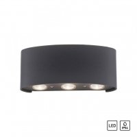 PAUL NEUHAUS LED n�st�nn� sv�tidlo, 6-bodov�, antracit, venkovn� a vnit�n�, dekorativn� 3000K