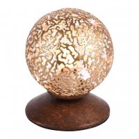 PAUL NEUHAUS Stoln� lampa v hn�do-zlat� s ozdobnou koul� pro ��rovku G9 PN 4031-48