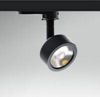 CENTURY Svítidlo pro 3fázovou lištu REGIA SHOP MINI ROUND černá LED 7W 3000K CRI90 UGR16 CENTURY Svítidlo pro 3fázovou lištu REGIA SHOP MINI ROUND černá LED 7W 3000K CRI90 UGR16