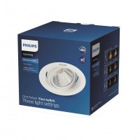 LED Z�pustn� sv�tidlo Philips Pomeron SceneSwitch 59555 5W 350lm b�l� stm�vateln� 4000K