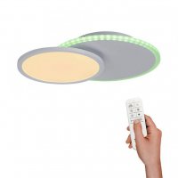 LEUCHTEN DIREKT is JUST LIGHT LED stropní svítidlo, bílé, stmívatelné, dálkový ovladač, paměť, kruhové 2700-5000K LEUCHTEN DIREKT is JUST LIGHT LED stropní svítidlo, bílé, stmívatelné, dálkový ovladač, paměť, kruhové 2700-5000K