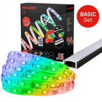 BRILONER Pimp Your Stripe startovac� sada LED p�sek 2m, IP44 venkovn�, RGB+W, d�lkov� ovlada� 2166192