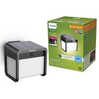 Philips Ezra UltraEfficient sol�rn� LED sv�tidlo se senzorem 1,8W 250/25lm 3000K IP44, hranat�, �ern�