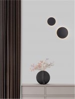 NOVA LUCE n�st�nn� sv�tidlo CYRCLE �ern� hlin�k a akryl LED 22.5W 230V 3000K IP20 9248151