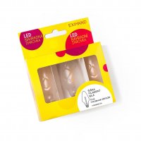 LED Blistr FILAMENT �i�ka b�l� 3 ��rovky 20V/0,2W