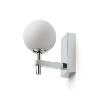 RENDL PEGGY n�st�nn� sv�tidlo chrom/op�lov� sklo 230V G9 6W IP44 R14388