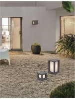 NOVA LUCE venkovní sloupkové svítidlo CASTRO šedý pískovec a akryl E27 1x12W bez žárovky 100-240V IP65 9739351 NOVA LUCE venkovní sloupkové svítidlo CASTRO šedý pískovec a akryl E27 1x12W bez žárovky 100-240V IP65 9739351