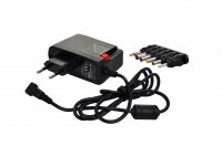 Solight univerz�ln� s�ov� adapt�r 1000mA, stabilizovan�, v�m�nn� konektory DA25