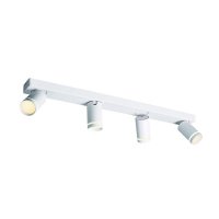 ACA Lighting n�st�nn� a stropn� sv�tidlo 4XGU10 DIVINO b�l� hlin�k IP20 76X7X13,5CM RA3634SWH
