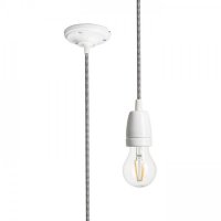 RENDL FABIO z�v�sn� sada �ern�/b�l� porcel�n 230V E27 42W R10617