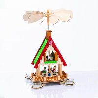 ACA Lighting Vánoční dřevená dekorace světelná pyramida s bruslaři pro čajové svíčky (bez svíček) 18x13x36cm X153602 ACA Lighting Vánoční dřevená dekorace světelná pyramida s bruslaři pro čajové svíčky (bez svíček) 18x13x36cm X153602