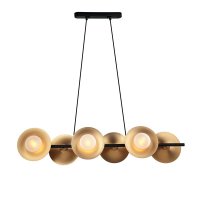 ACA Lighting z�v�sn� sv�tidlo 6XG9 m��/�ern� kov + sklo 100X27XH118CM LAYLA HL4326P100BB