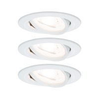 PAULMANN Vestavn� sv�tidlo LED Nova kruhov� 3x6,5W GU10 b�l� mat nastaviteln� 3-krokov�-stm�vateln� 934.67 P 93467