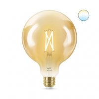 LED ��rovka WiZ Tunable White Filament Amber 8718699786816 E27 G125 6,7-50W 640lm 2000-5000K, stm�vateln�